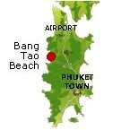 Bang Tao Beach Karte - Phuket Map
